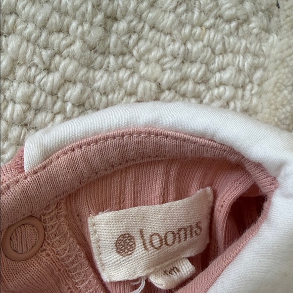 Pink Ribbed Kids One Piece - Picture 2 of 4